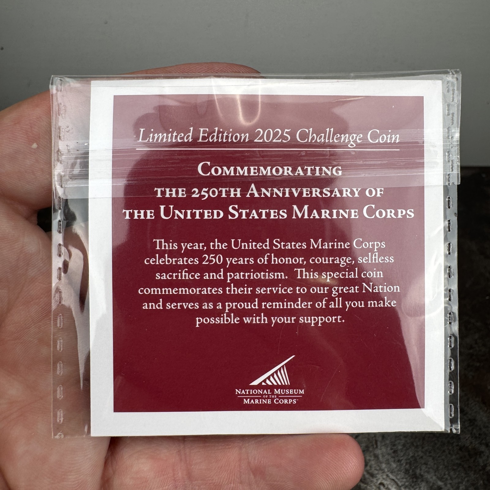 USMC 250th Anniversary 2025 Marine Corps Heritage Foundation Challenge Coin gallery