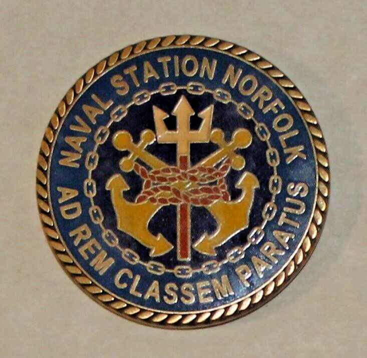 NORFOLK Naval Station Virginia Navy Challenge Coin gallery