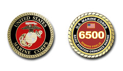 6500 Basic Aviation Ordnance Marine US Marine Corps MOS Challenge Coin