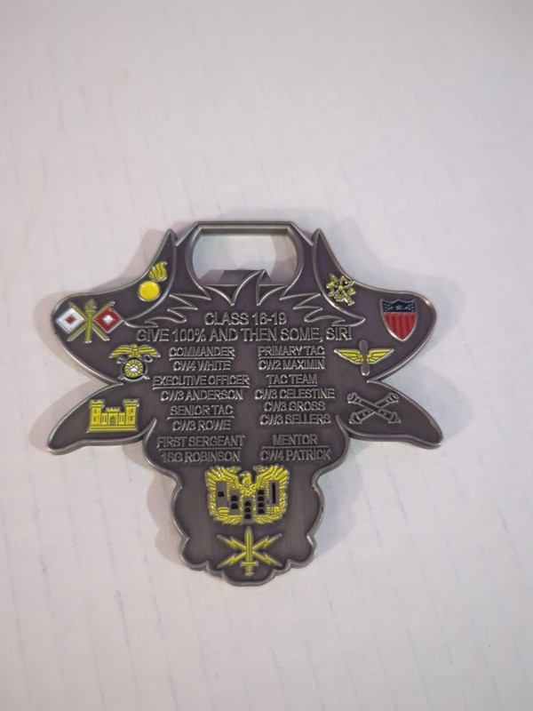Military Challenge Coin Bottle Opener Bull Head gallery