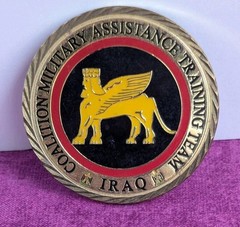 IRAQ Challenge Coin Military Assistance Team Tagi IRAQ