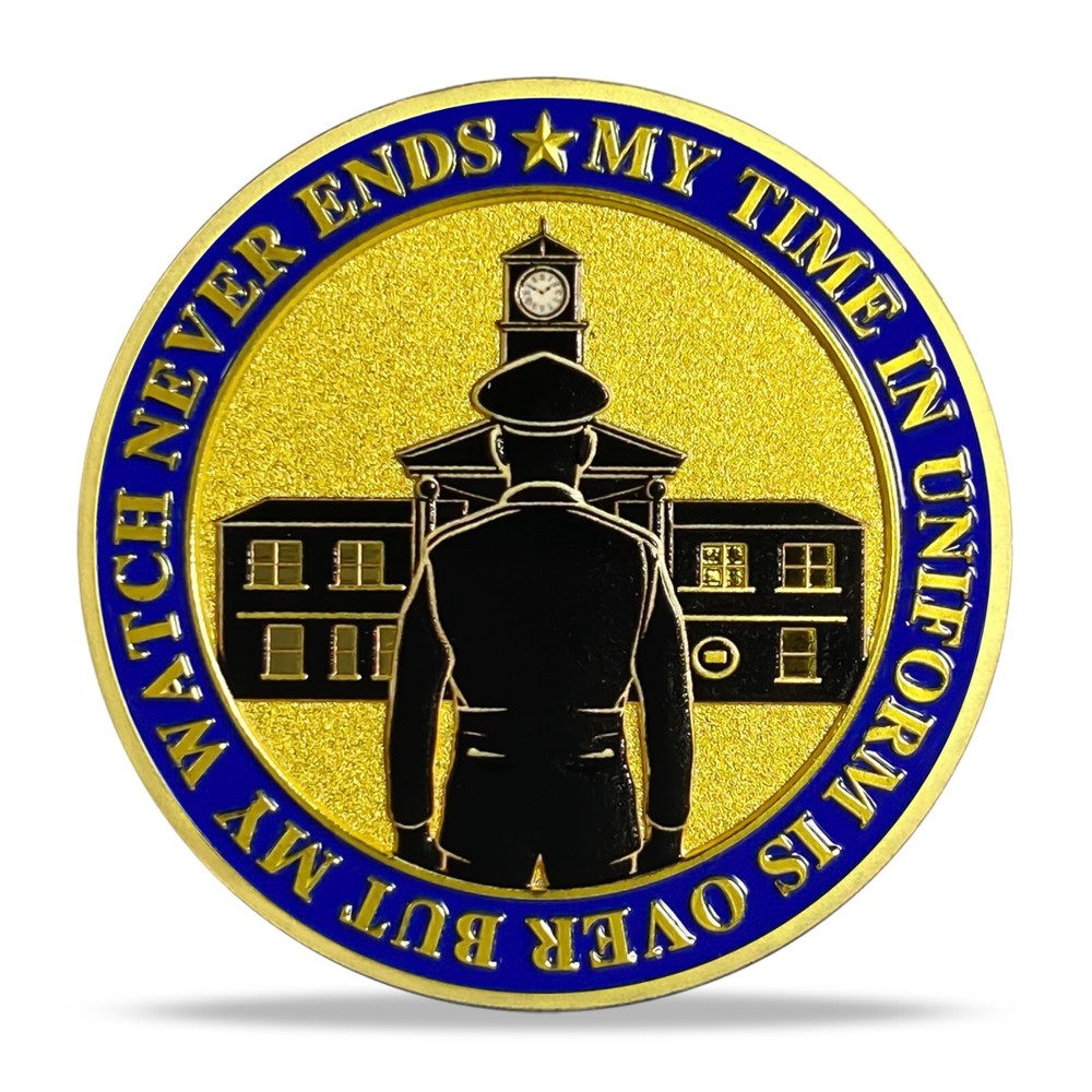Law Enforcement Police Officer Challenge Coin Gifts - The Legend Has Retired
