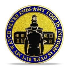 Law Enforcement Police Officer Challenge Coin Gifts – The Legend Has Retired