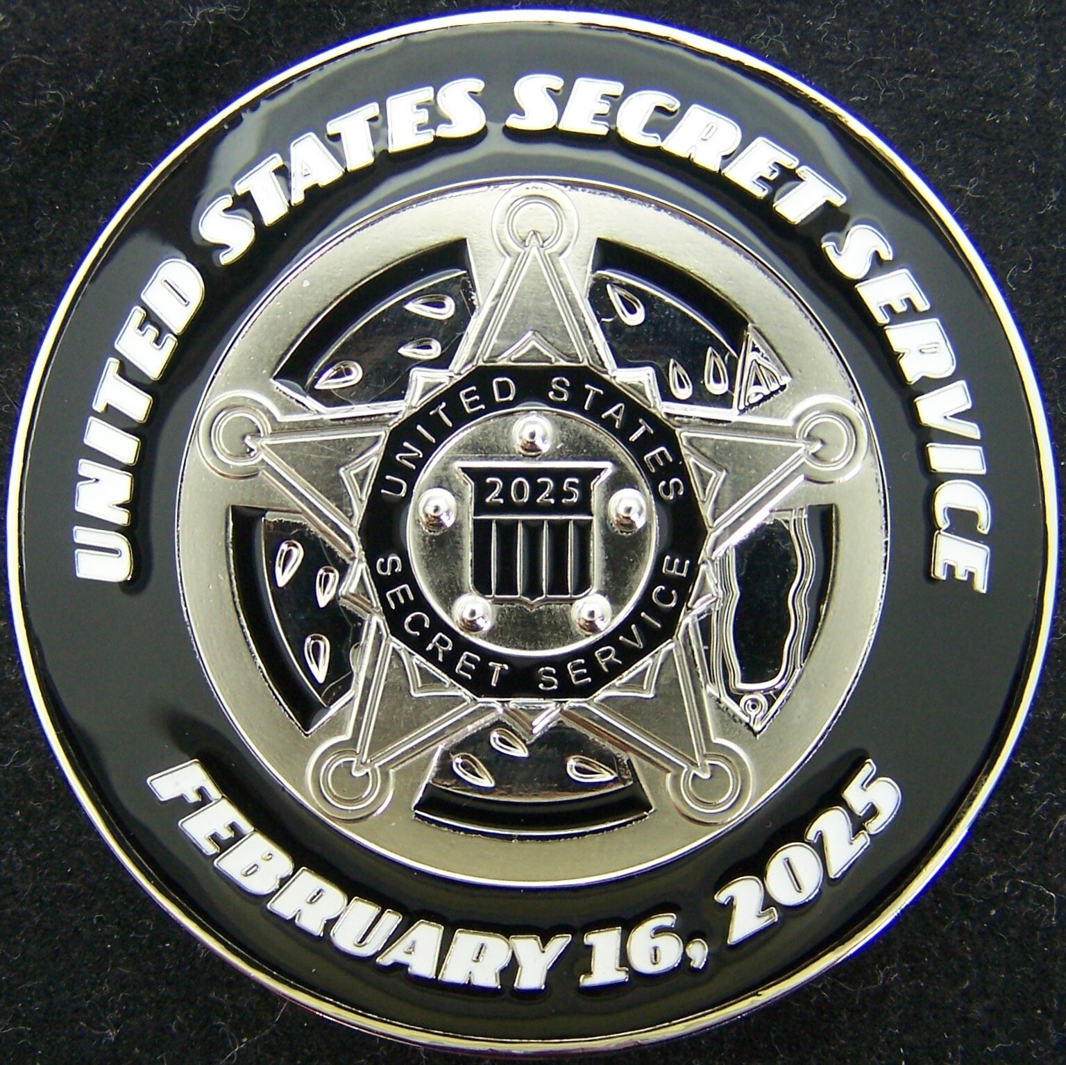 US Secret Service USSS Daytona 500 Trip POTUS Trump Challenge Coin gallery