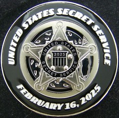 US Secret Service USSS Daytona 500 Trip POTUS Trump Challenge Coin