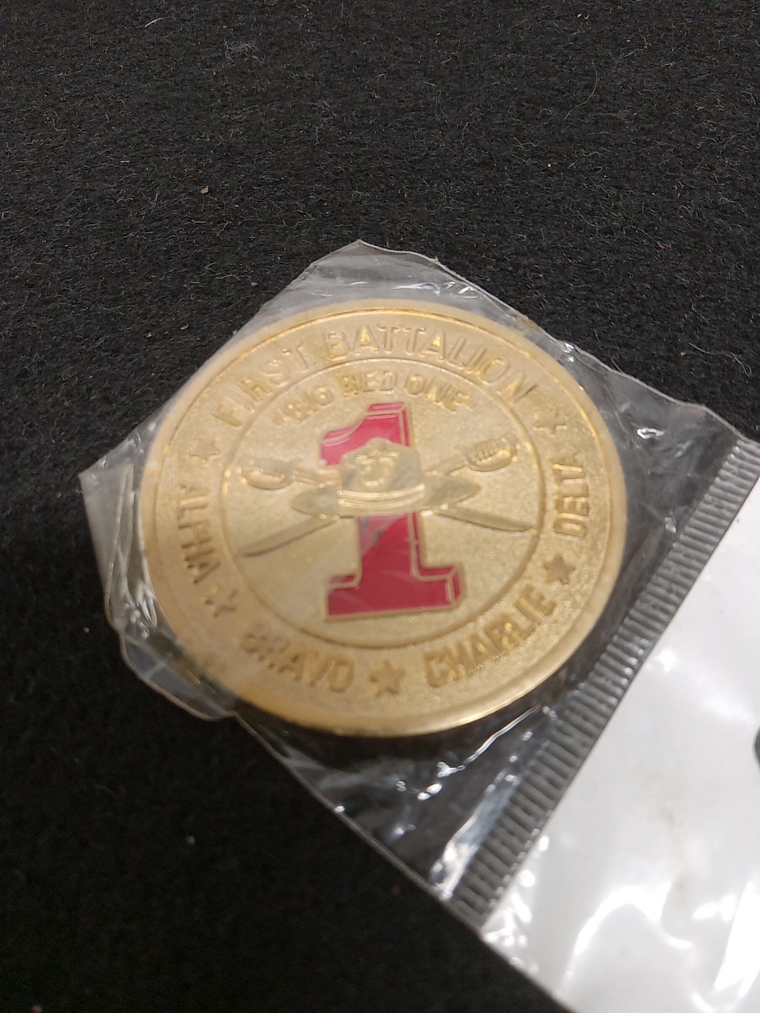Challenge Coin Marine Corp Battalion Big Red One Recruit Depo San Diego gallery