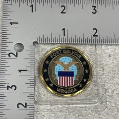 Coin US Army Fort Belvoir VA Base Challenge Coin In Case – New
