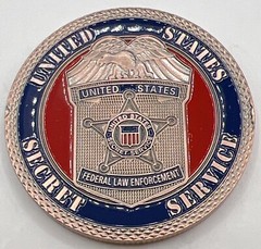* United Secret Service Challenge Coin Home Land Security Comes In Clear Capsule