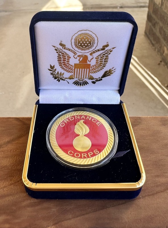 U.S. Army Ordnance Corps Challenge Coin in Velvet Case ·PERFECT GIFT· ·IN STOCK· gallery