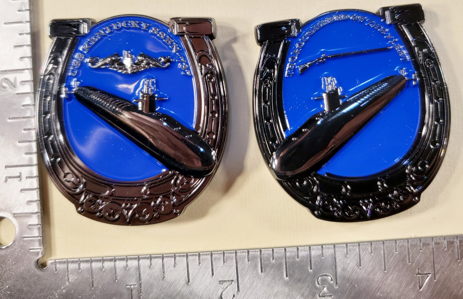 USS Kentucky SSBN-737 Submarine challenge Coin US Navy Challenge Coin 2.0" 129 gallery