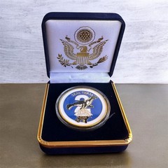 U.S. Navy Seal Team 2 Challenge Coin in Blue Velvet Case ·IN STOCK· ·GREAT GIFT·