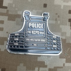 FBI Drug Squad Tactical Vest Challenge Coin Police Law Enforcement DOJ Seal
