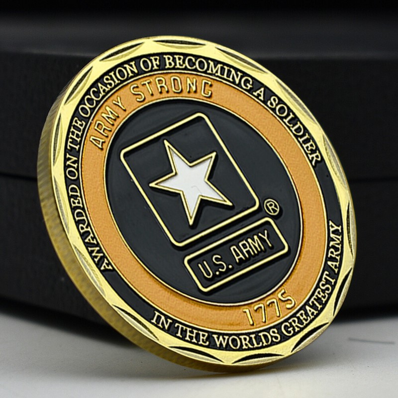 US Army Challenge Coin 1775 Military Commemorative Collectible Veteran Gift gallery