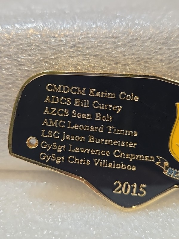 USN NAVY BLUE ANGELS 2015 Staff Roster - Bottle Opener Challenge Coin gallery