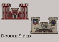 878th Engineer Battalion Castle Shaped Clear The Way Challenge Coin J#19
