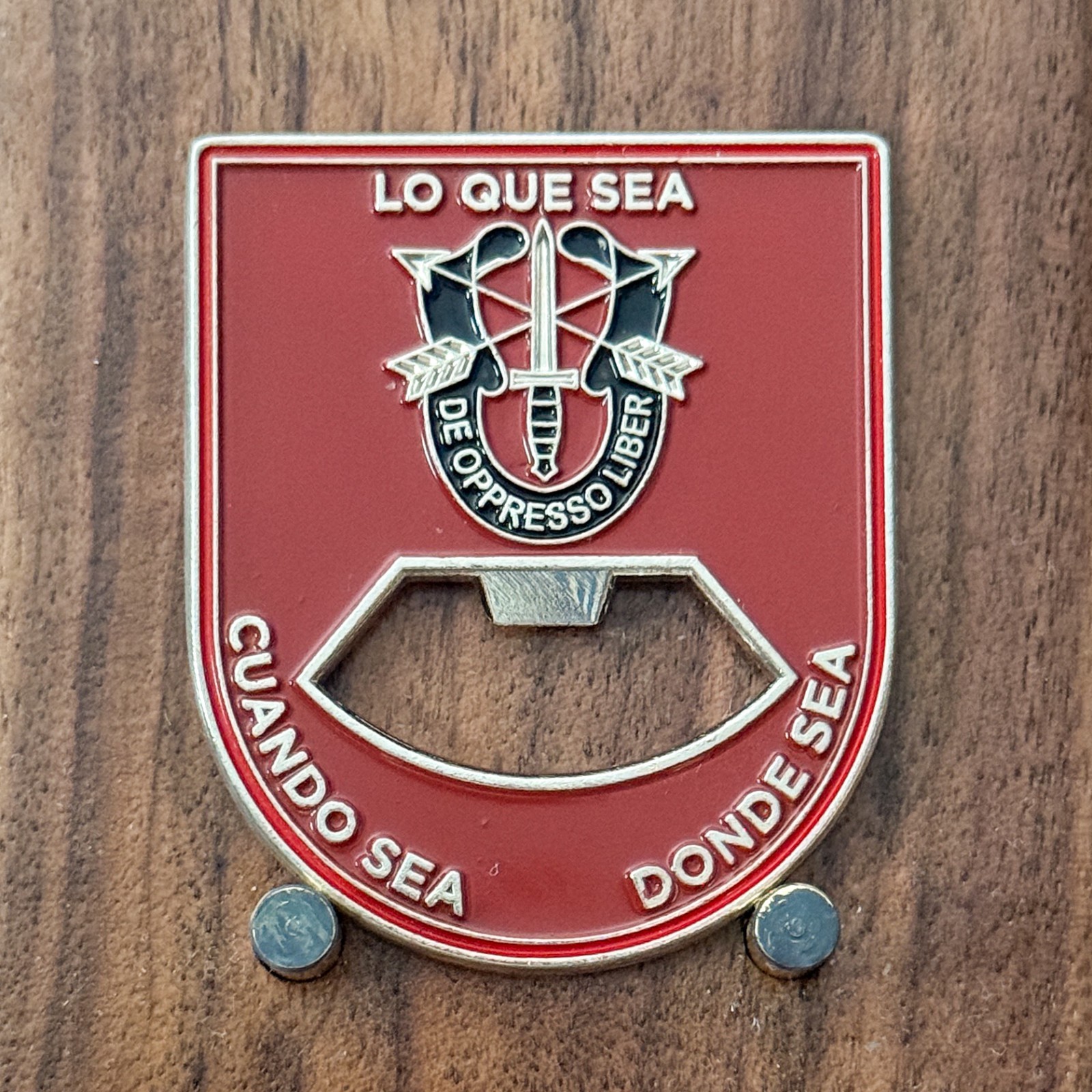 Special Forces Ranger Bottle Opener Major Berrios Challenge Coin 1#38 gallery