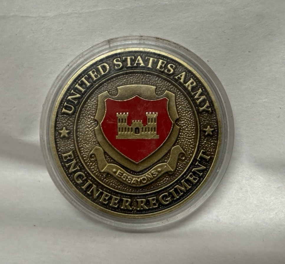United States Army Engineer Regiment 1-5/8" Challenge Coin Essayons