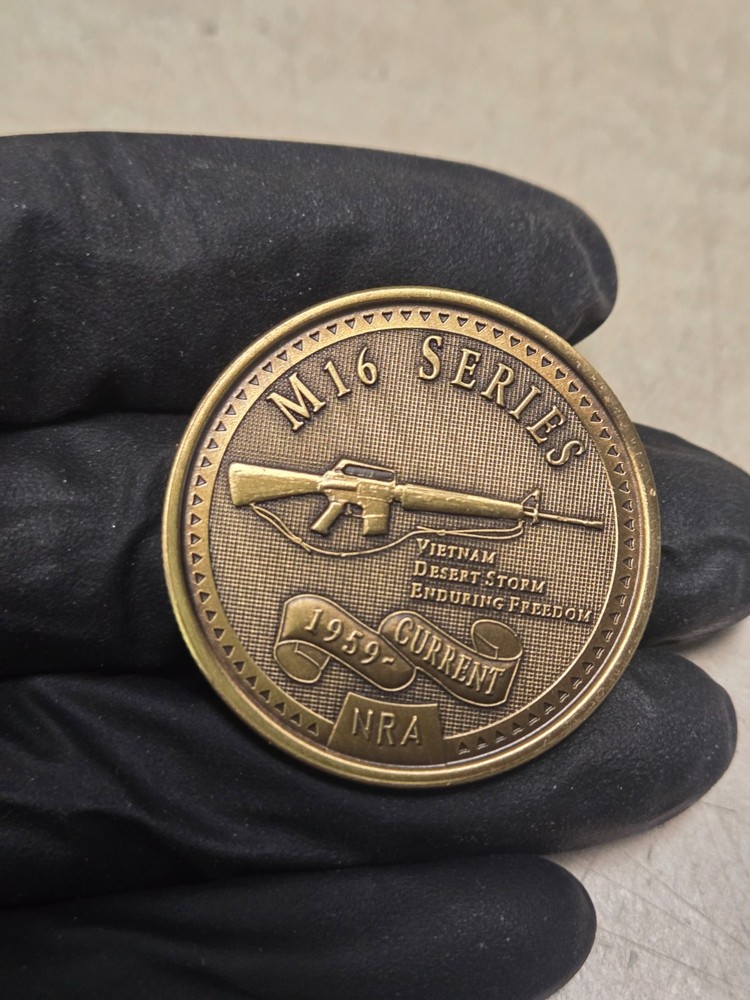 1959 - CURRENT NATIONAL RIFLE ASSOCIATION BRASS M16 SERIES VIETNAM DESERT STORM