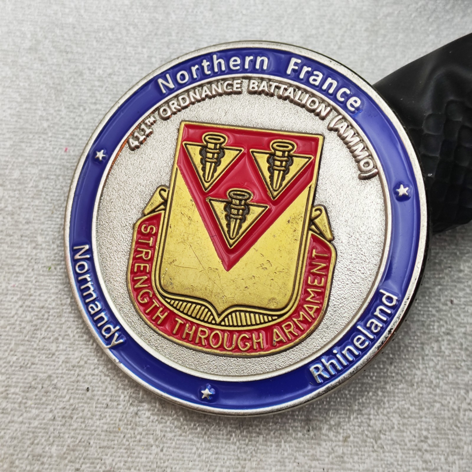 USA Ordnance Corps 411th Ordnance Battalion(Ammo) Challenge Coin gallery