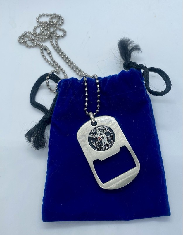 1 5 4 Black Knight F/A-18F Rhino Strike Fighter Necklace Bottle Opener Dog Tags gallery