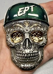 💥El Paso Texas CBP Border Patrol EPT Skull Silver And Gold Challenge Coin