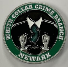 FBI Newark White Collar Crime Branch challenge coin