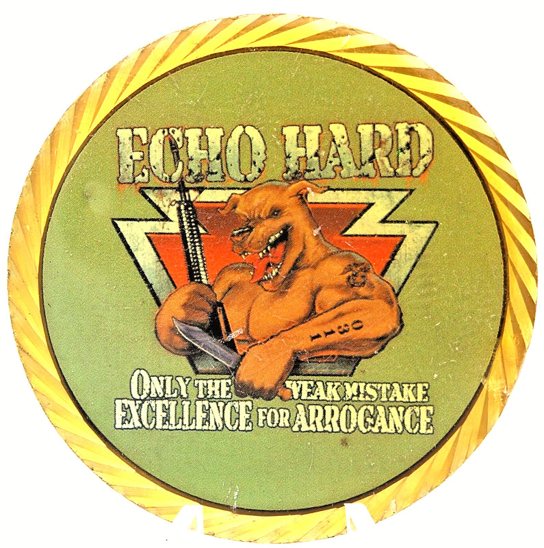 USMC Echo Company “ECHO HARD” OIF Challenge Coin 2D 25TH Marines Rare gallery