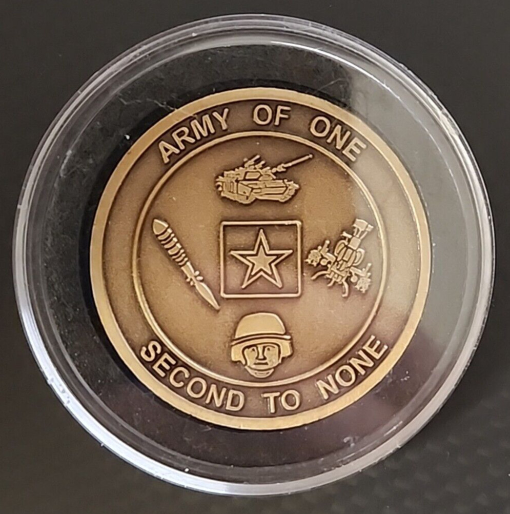 Army of One-Second to None-Dept of Army 2 Sided Challenge Coin 1 1/2" gallery
