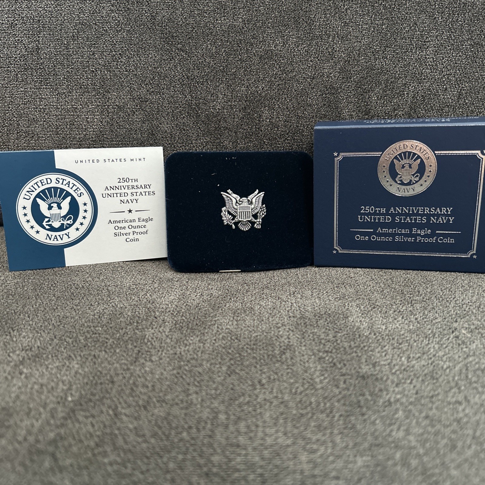 250th Anniversary United States Navy American Eagle One Ounce Silver Proof Coin gallery