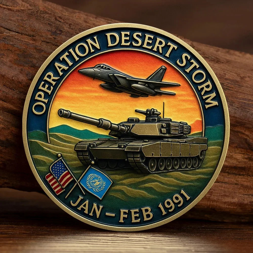 Gulf War Operation Desert Storm Challenge Coin Military Veteran Gifts gallery