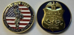 FEDERAL FBI BOMB TECH EXPLOSIVE EOD ORDNANCE POLICE CHALLENGE COIN NEW YORK