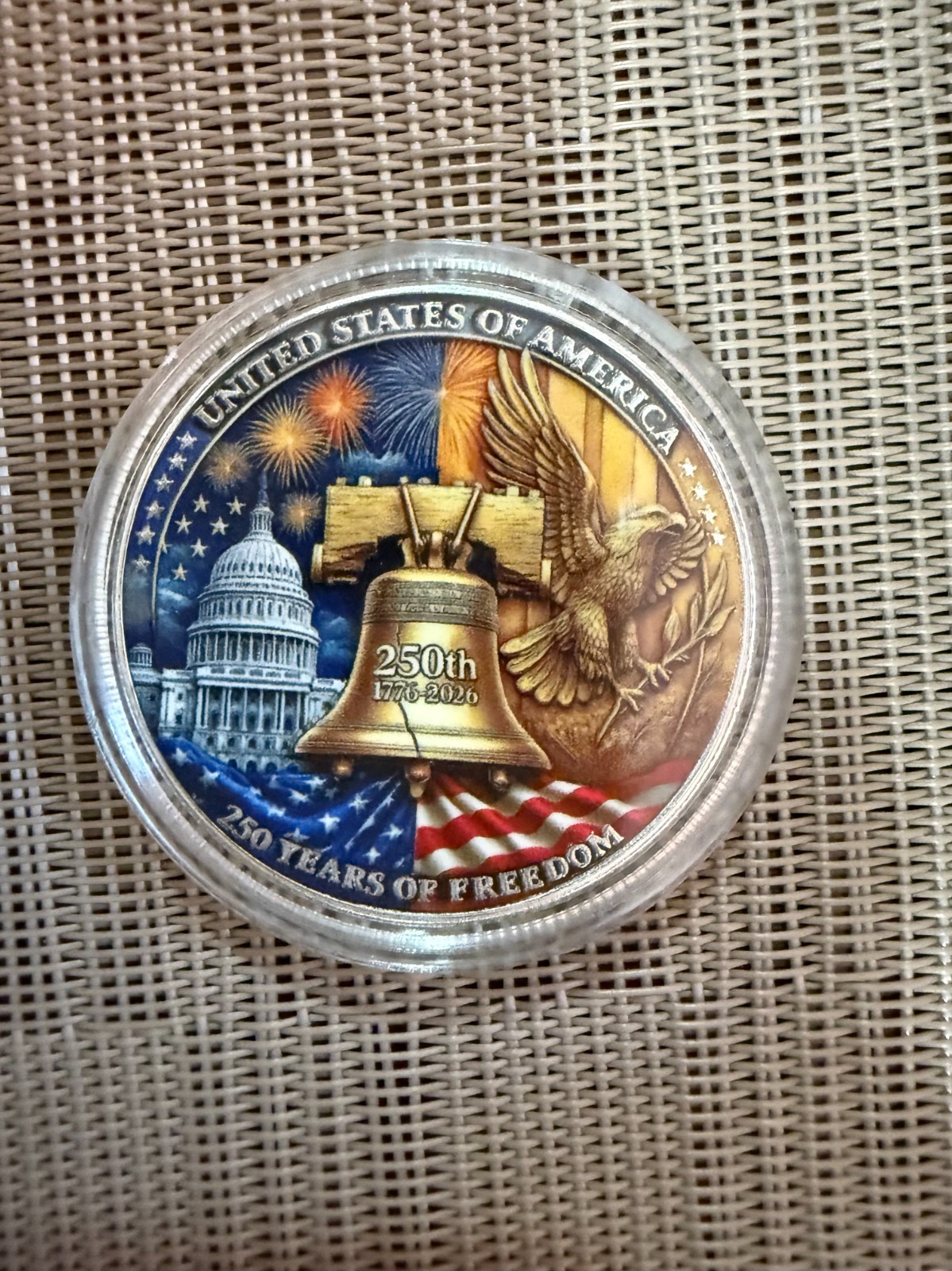 United States 250 Anniversary Challenge Coin Commemorative Collectible H 1-pc gallery