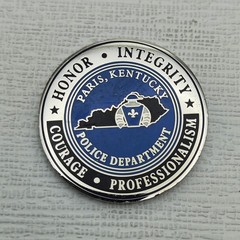 Paris,Kentucky Police Department Challenge Coin