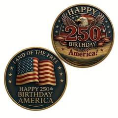 United States 250 Anniversary Coin Commemorative US 1-pc L