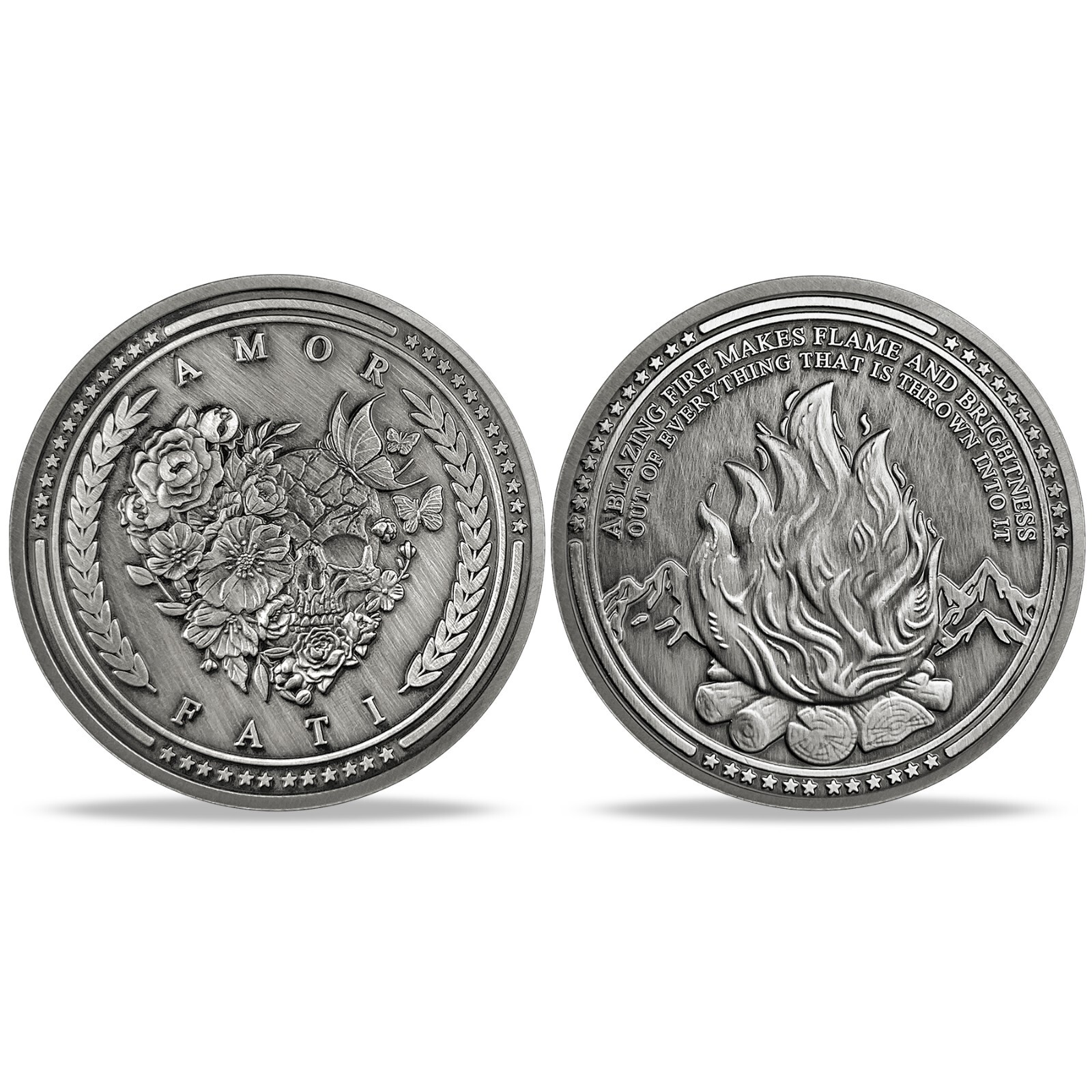 Amor Fati | Daily Stoic Medallion | Stoic Coin | Everyday Carry Stoicism Token gallery