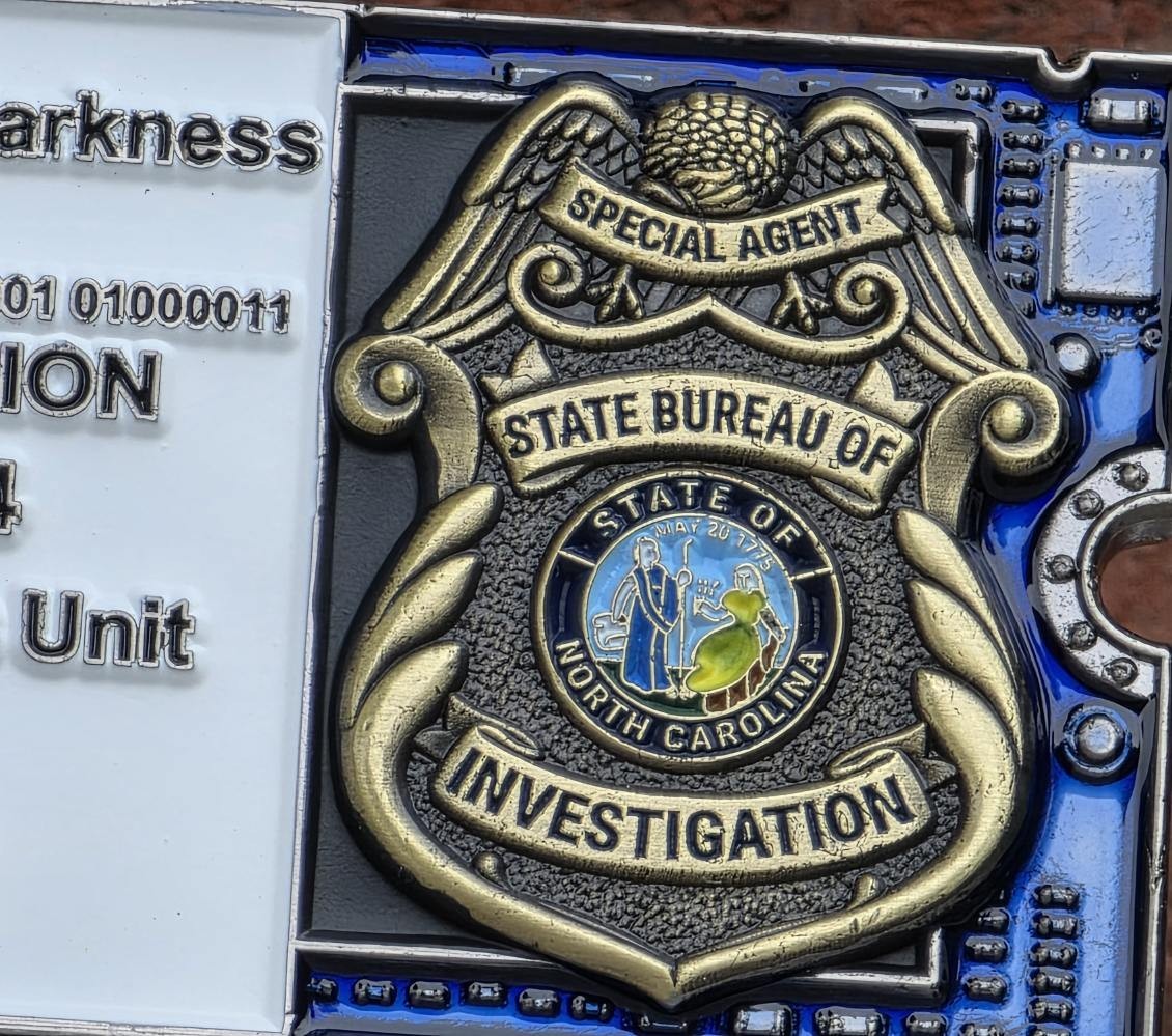 🔥LIMITED🔥NCSBI COMPUTER CRIMES UNIT ICAC 🔥CHALLENGE COIN🔥NORTH CAROLINA SBI gallery