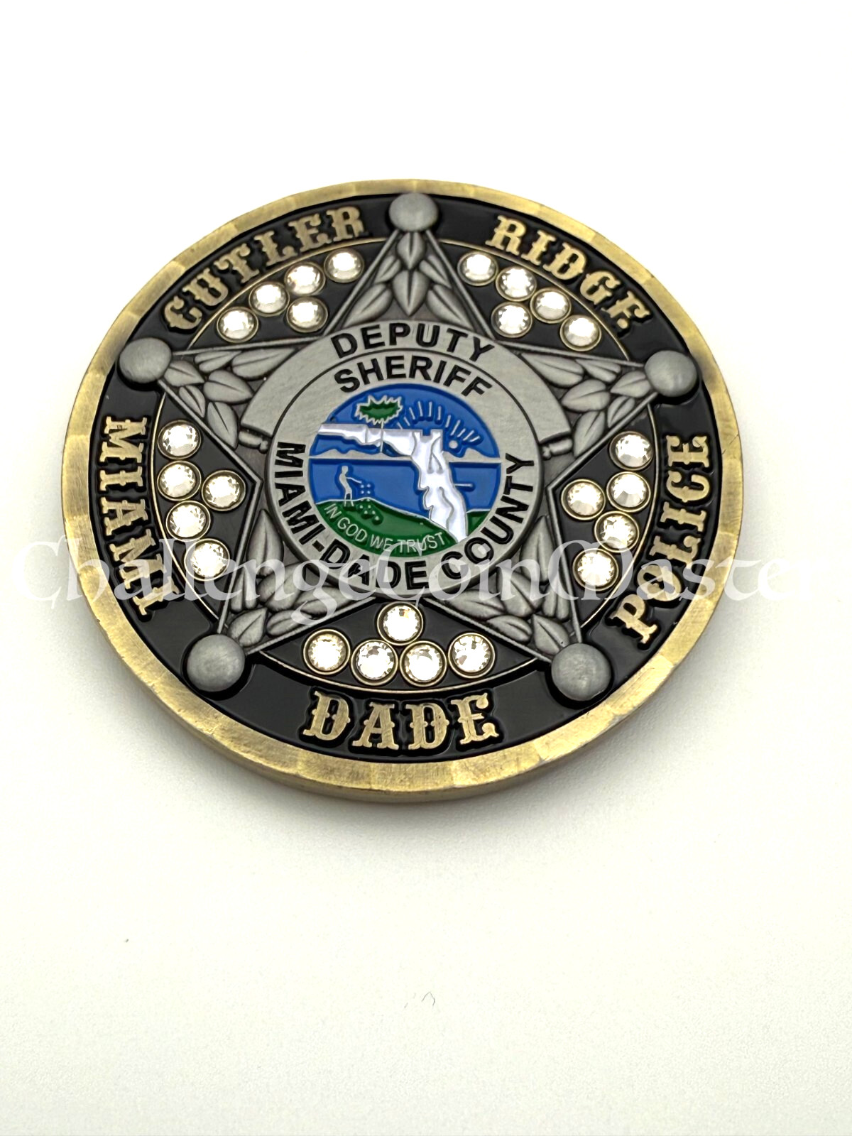 Miami Dade County Sheriff Cutler Ridge South District Police Challenge Coin gallery