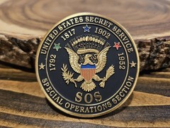 USSS Secret Service Special Operations Section, SOS Challenge Coin