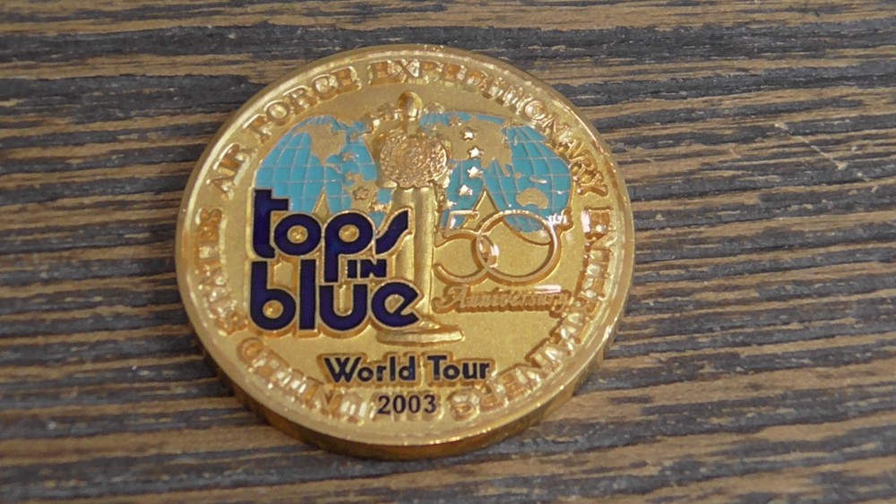 USAF 100th Anniversary Of Flight Tops In Blue World Tour 2003 Challenge Coin