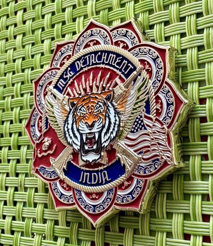 New Delhi Marine Security Guard Coin - FBI DEA ATF HSI MSG USSS Det Embassy gallery