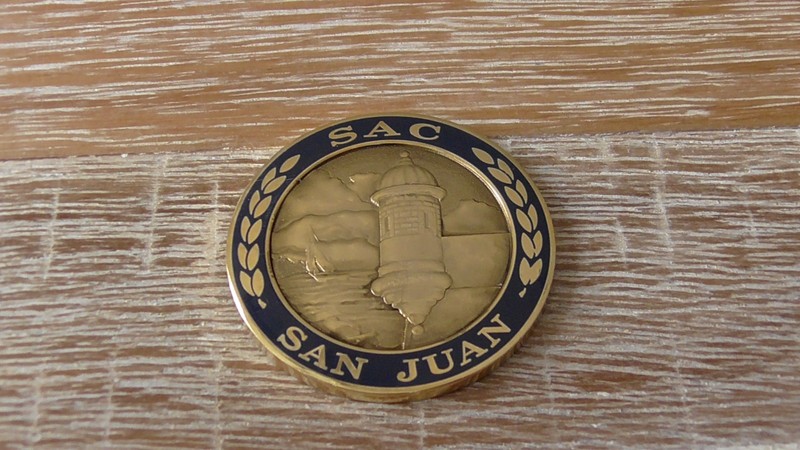 ICE Immigration Special Agent in Charge SAC San Juan Challenge Coin #F267 gallery