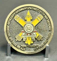 CSM Stephens 5/52 ADA Patriot 11th ADA Bde Soldier of Excellence Coin 1.73”