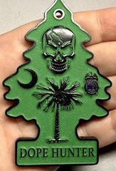 💥Dope Hunter Tree Reaper Narcotics Glow In The Dark Challenge Coin Serialized