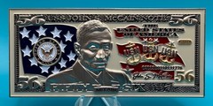 USN USS John S. McCain DDG-56 CPO Chief’s Mess Huge VHTF Military Challenge Coin