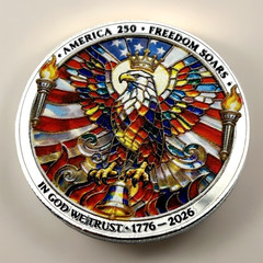 Beautiful 250TH ANNIVERSARY USA* ENGRAVED 1776-2026 Commemorative Coin Medal
