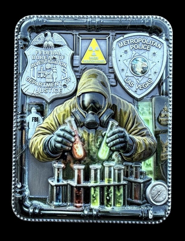 Awesome FBI Department Of Justice Police Las Vegas Challenge Coin gallery