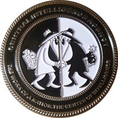 CIA SPY VS SPY CENTRAL INTELLIGENCE AGENCY CHALLENGE COIN. 2″ 40