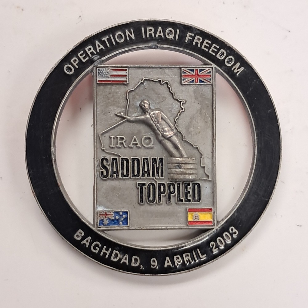 Operation Red Dawn Iraq Saddam Toppled “We Got Him” Challenge Coin 2" Dia