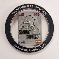 Operation Red Dawn Iraq Saddam Toppled “We Got Him” Challenge Coin 2″ Dia