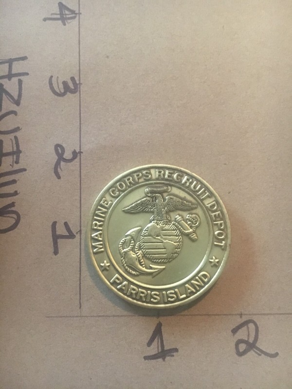 USMC 2nd BN Marine Corps Recruit Depot Parris Island CHALLENGE COIN 5/6/25 vari2 gallery
